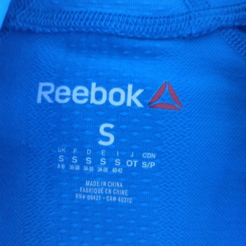 Reebok jacket used, athletic, blue, small