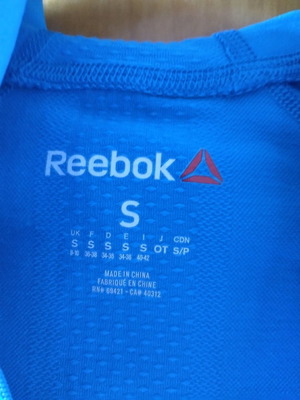 Reebok jacket used, athletic, blue, small