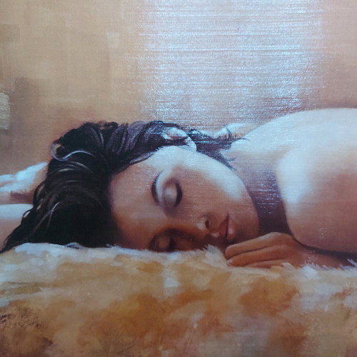 Canvas painting 60×140 like new with embossed frame