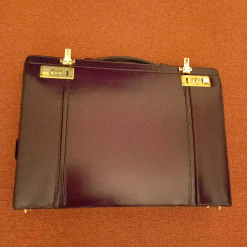Franzen vintage briefcase bag brown new, genuine leather