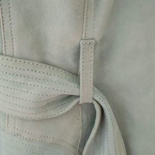 Karen Millen suede jacket used, turquoise, size M