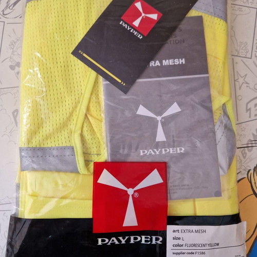 Payper ACE MESH safety work vest fluorescent yellow size L new