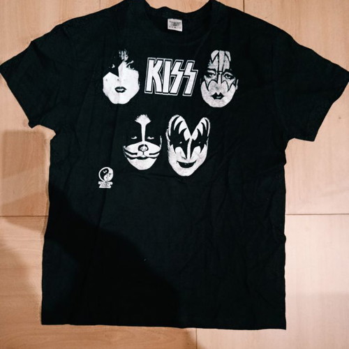 Kiss fashion t-shirt L new, 100% cotton, black