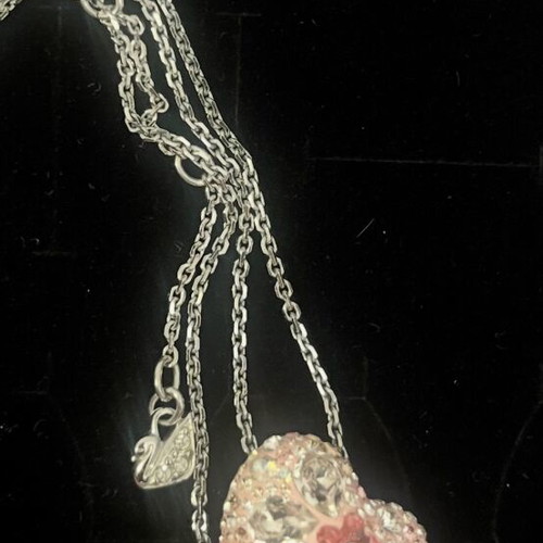 Swarovski necklace new, silver with sparkling crystals