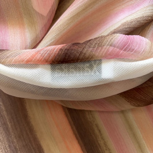 Xanaka Y2K sheer skirt in brown and pink