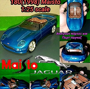 Jaguar XK 180 (1998)Maisto 1/25 scale Model κλίμακας toy car Μεταλλικό metallic RARE αυτοκίνητο