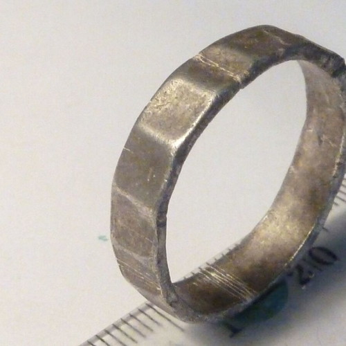 Antique Revival Silver Ring Large Size 23mm Used