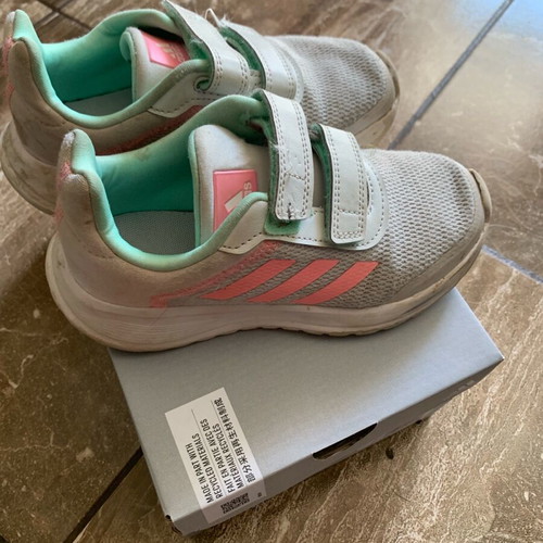 Adidas sneakers used size 29 gray and pink