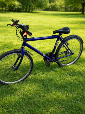 Mountain bike 26 inch used, blue, men's with gears