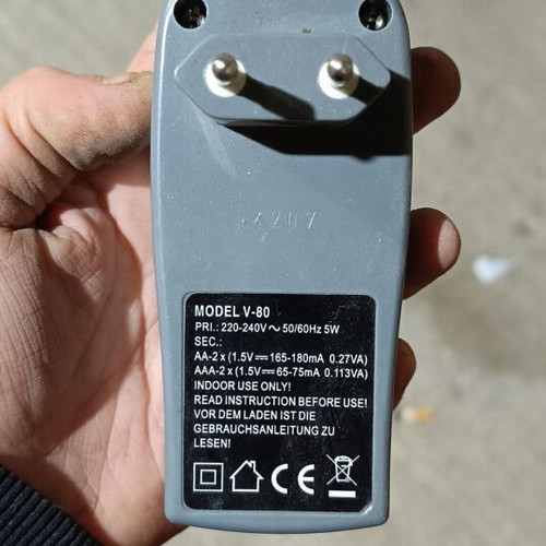 Battery charger used for AA and AAA batteries