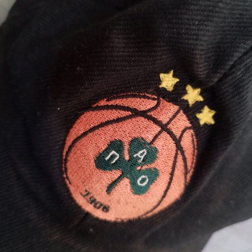 Panathinaikos cap used with embroidered logo and three stars