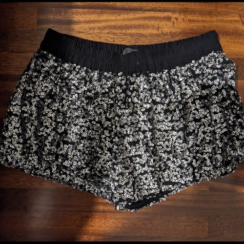 Zara shorts like new, evening sequined, size M