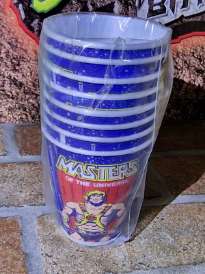 Vintage MOTU He-Man Party Set 8 Ποτήρια καινούργιο