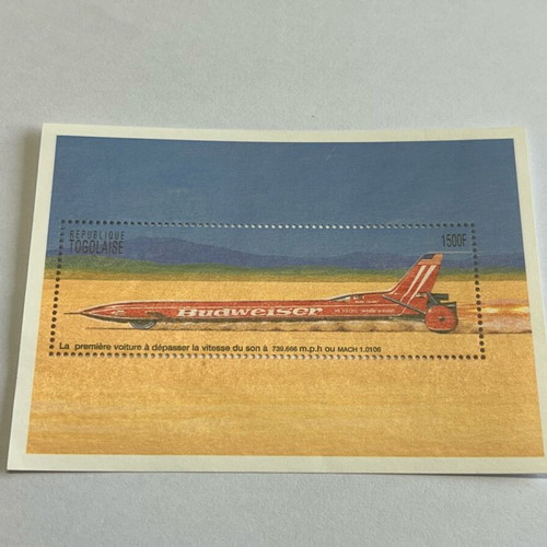 Republique Togolaise 1995 Racing Car Budweiser Stamp new