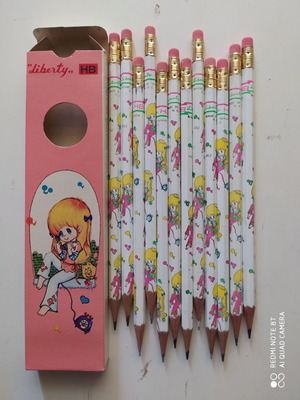 Old pencils for girls, new, pack of 12
