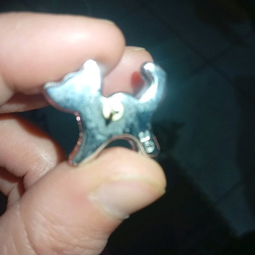 Swarovski pin like new, pink and silver