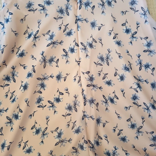 Lipsy London Mini Dress New Light Pink Blue Floral Ruffles Bell Sleeves