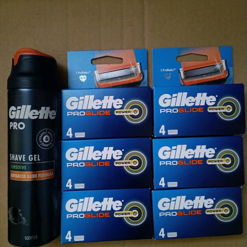 Gillette ProGlide Power 24 γνήσια ανταλλακτικά και αφρός pro καινούργιο