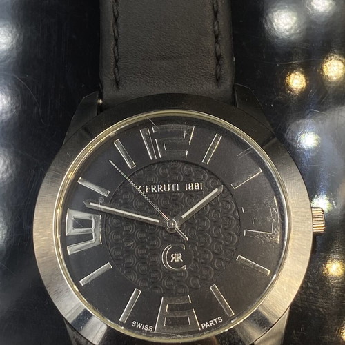 Cerruti 1881 Parigi men's watch like new, black and silver