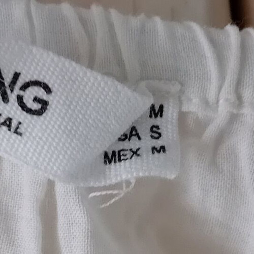 Mango women's top blouse spaghetti straps 100% cotton like new, white