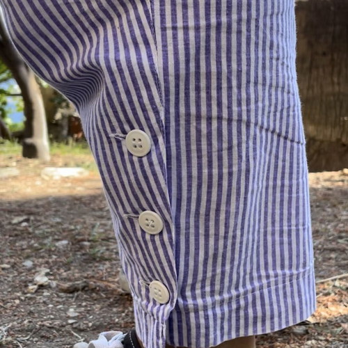 High-waisted vintage pants like new, striped, size S