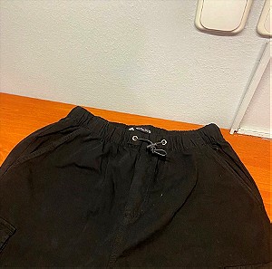 Zara cargo παντελόνι μαύρο