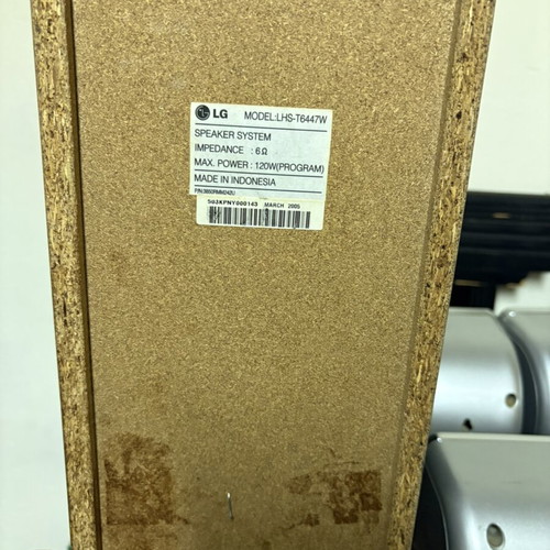LG LH-T6447 speakers and subwoofer used, incomplete set for parts