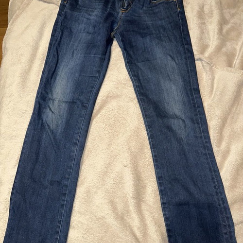 Sarah Lawrence women's elastic blue denim jeans size 28 like new