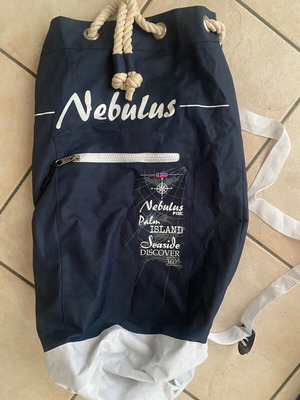 Nebulus bag like new, hand-held, white and blue