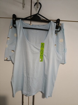Primark summer pajamas new with tags, white and turquoise, size M