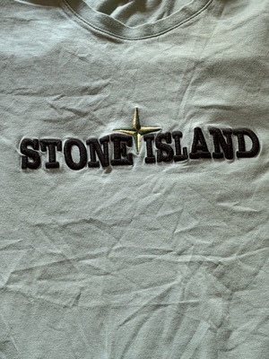 Stone Island T-shirt XL embroidered turquoise like new