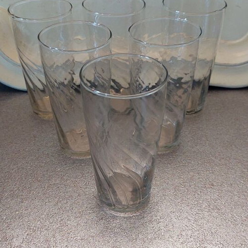 Water glasses set of 6, unused