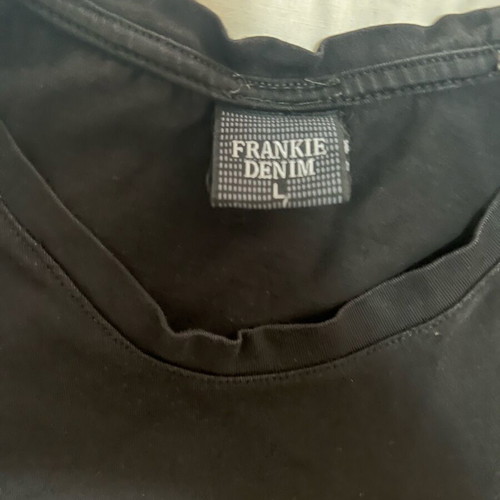 Frankie Denim t shirt like new, size Large, black