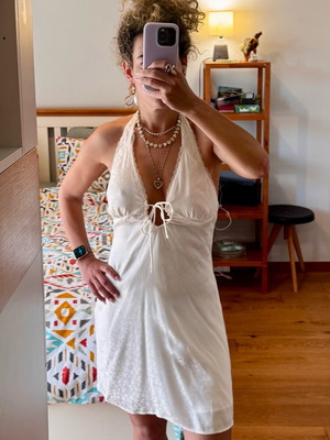 Zara Mini Dress new, with tags, white, size M