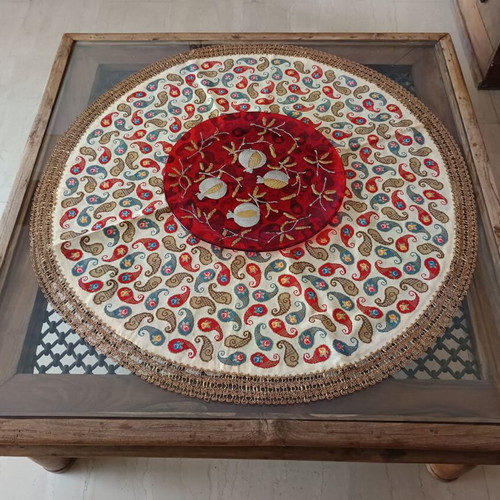 Antique Rotonda collectible embroidery used with Boteh paisley design