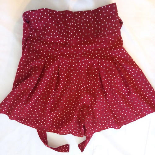 Skort polka dot red/burgundy new, size M 38 10
