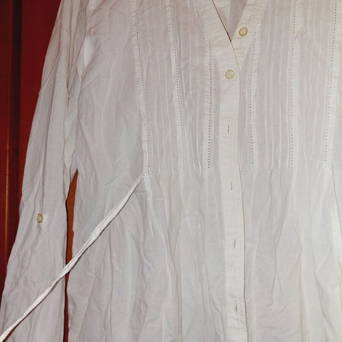 Promod white thin shirt new small-medium