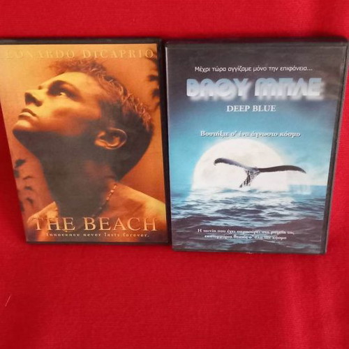The Beach and Deep Blue DVD used, 2 movies with subtitles