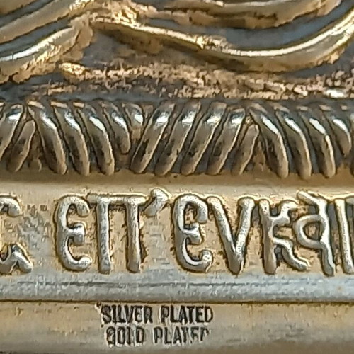 Axion Esti silver-gilded icon used 31x22.5cm
