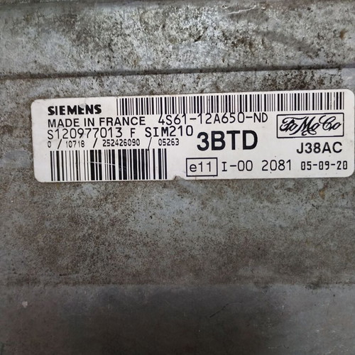 ECU computer used for Mazda 2, Ford Fiesta 1.4, Fusion S120977013F