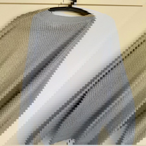 Πλεκτό πουλόβερ H&M σιέλ σαν καινούργιο, μέγεθος M