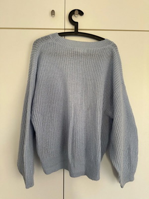 Πλεκτό πουλόβερ H&M σιέλ σαν καινούργιο, μέγεθος M