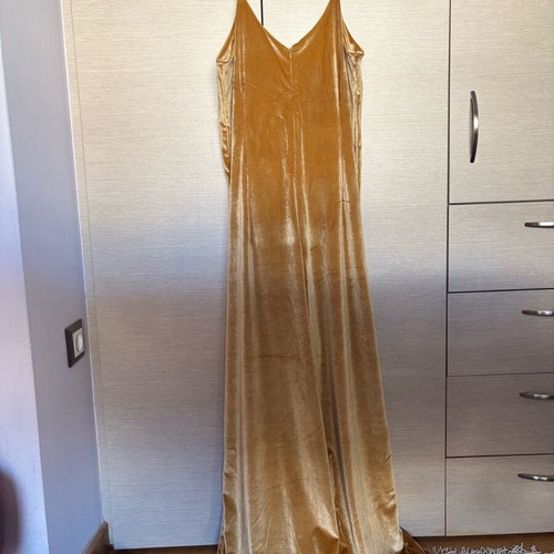 Velvet jumpsuit Glamorous like new, gold, size L