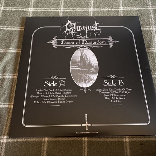 Agatus Dawn of Martyrdom clear LP, classic debut