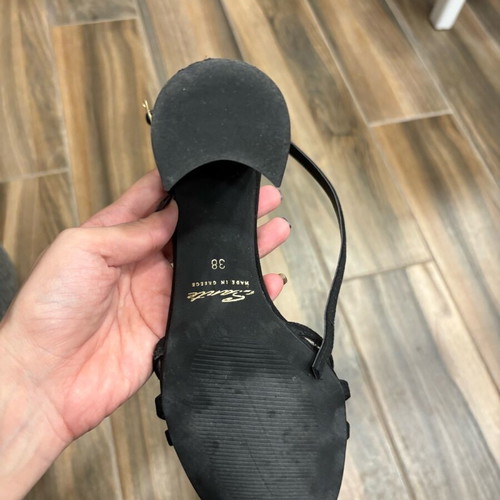Sante black block heels like new, size 38, sandals