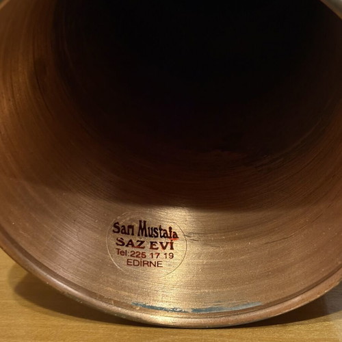 Handmade Copper Darbuka No 2 Sarı Mustafa Edirne Like New