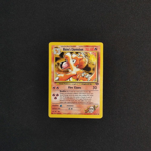 Pokemon TCG Gym Challenge Blaine's Charmeleon card used