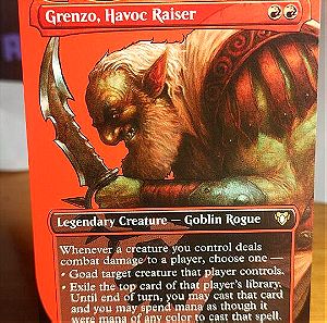 Grenzo Havoc Raiser. Commander Masters Extras. Magic the Gathering