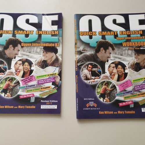 QSE Upper Intermediate B2 Student's Book and Workbook like new