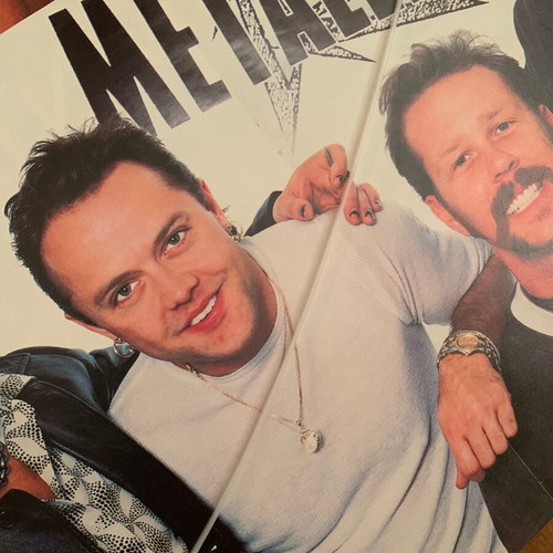 Metallica posters used, pack of 2, 90s authentic originals